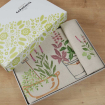 Вишита скатертина та 6 серветок Прованські трави 240х140см (сірий льон) Фото № - 2