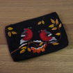 Косметичка з вишивкою Снігурі (чорний льон) Фото № - 3