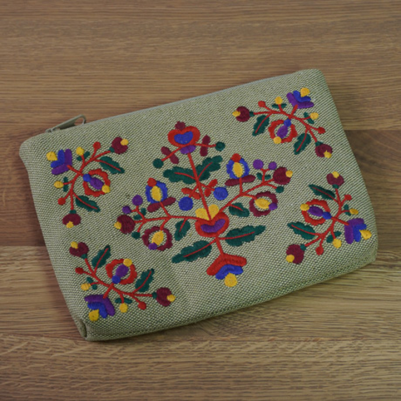 Косметичка Яворівські Квіти (зелена) Фото № - 3