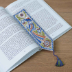 Закладка для книжки Птах сині (сірий льон) Фото № - 2