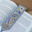 Закладка для книжки Птах сині (сірий льон) Фото № - 4